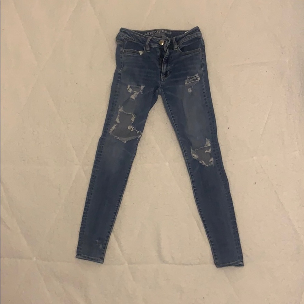 blue jeggings